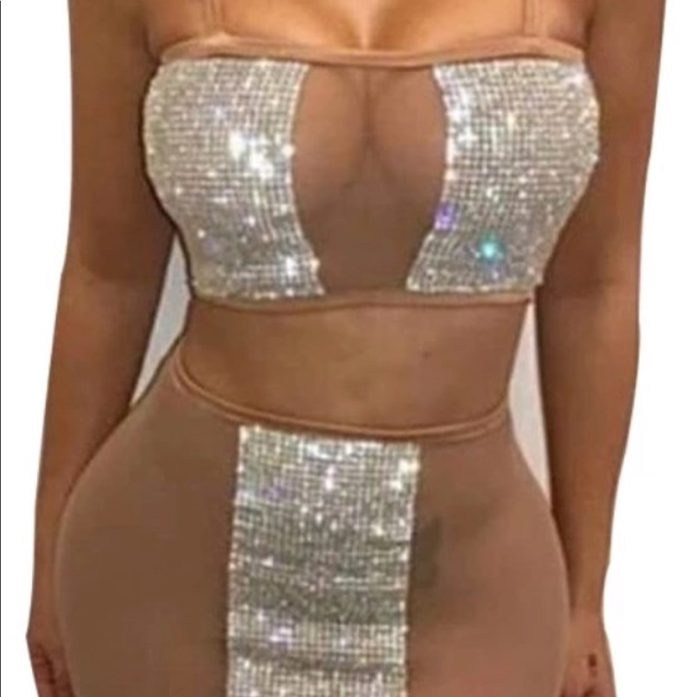 Sexy sheer two piece